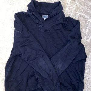 J. Crew Navy Shawl-Collar Sweater (2X)